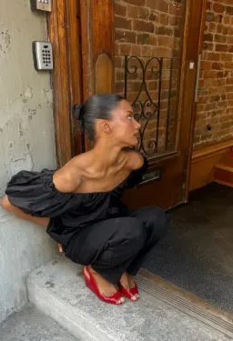 Hansen and Gretel Thandie Top Black and Emaneul Lace Skirt Black for rent on The Volte - image 2