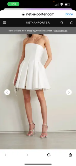 Alex Perry Satin Mini Dress Size 12 for rent on The Volte - image 1