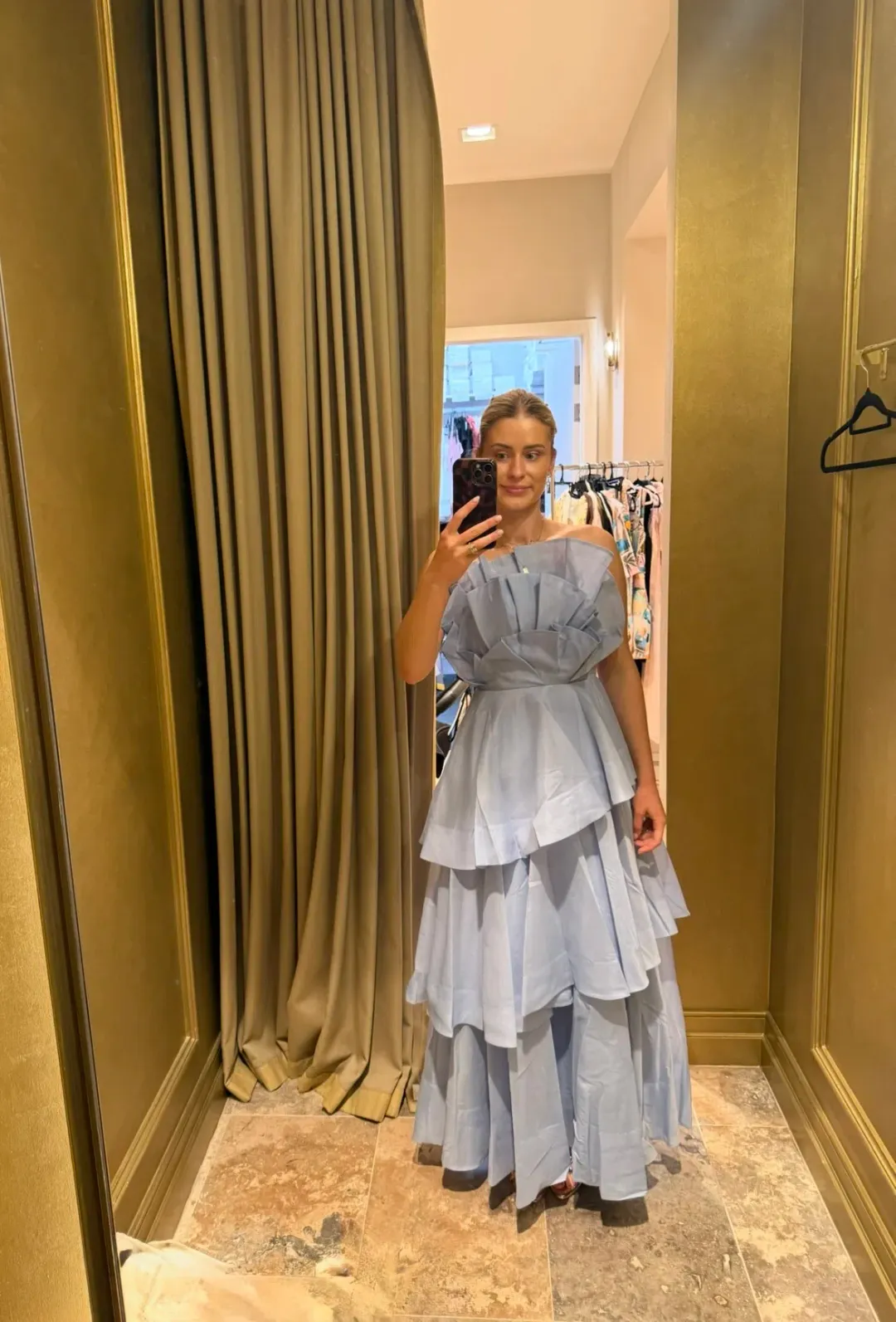 AJE | Selestia Gown | Pale Blue | Size 8 for rent on The Volte - main image