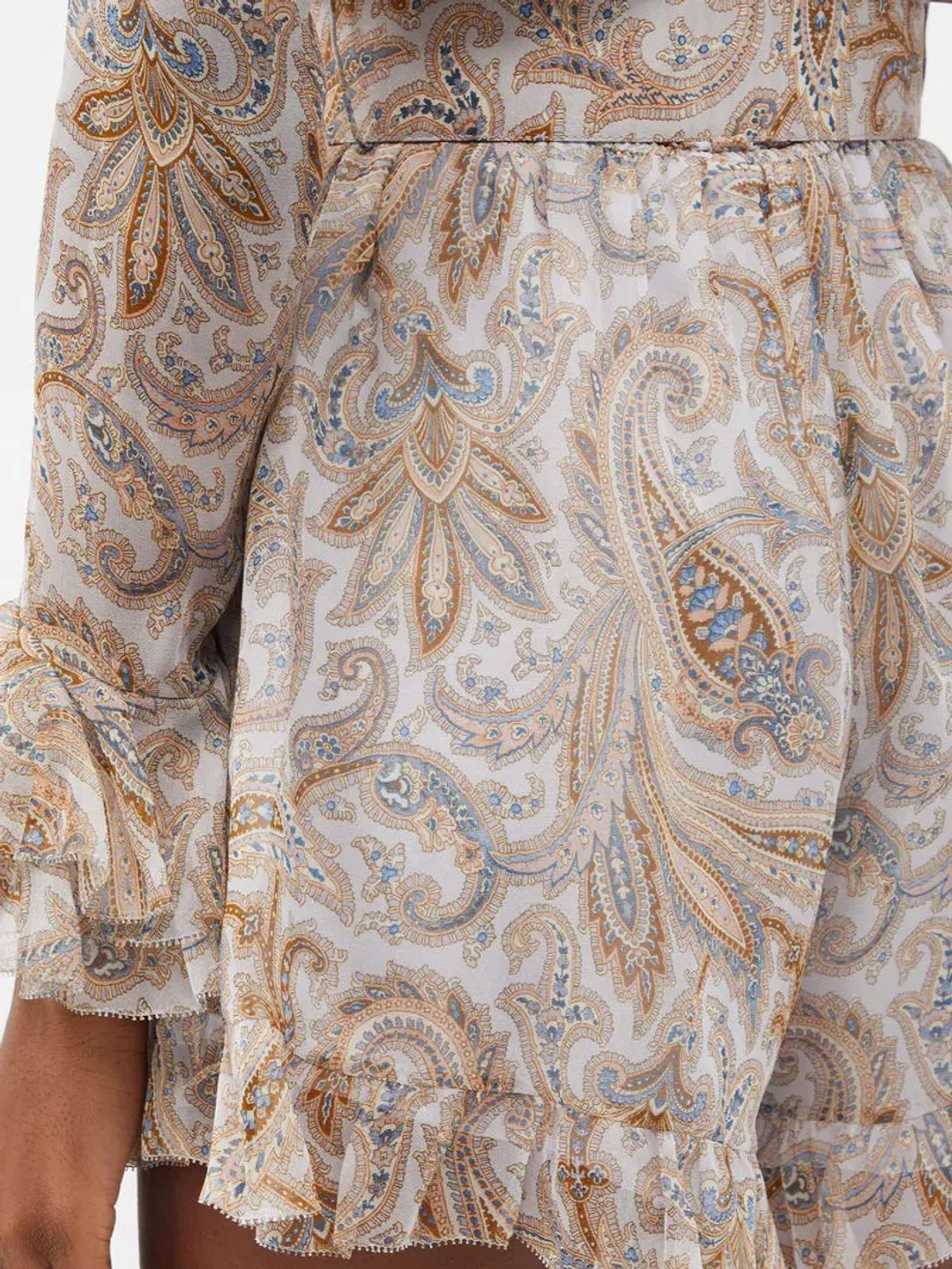 Zimmermann Luminous Paisley Silk Playsuit Size 0 / AU 8 for rent on The Volte - main image