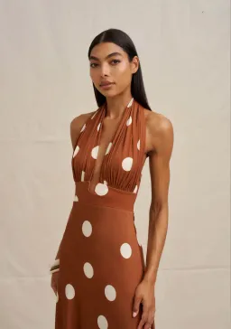 By Johnny PALOMA POLKA ANKLE DRESS Size 8 for rent on The Volte - image 2