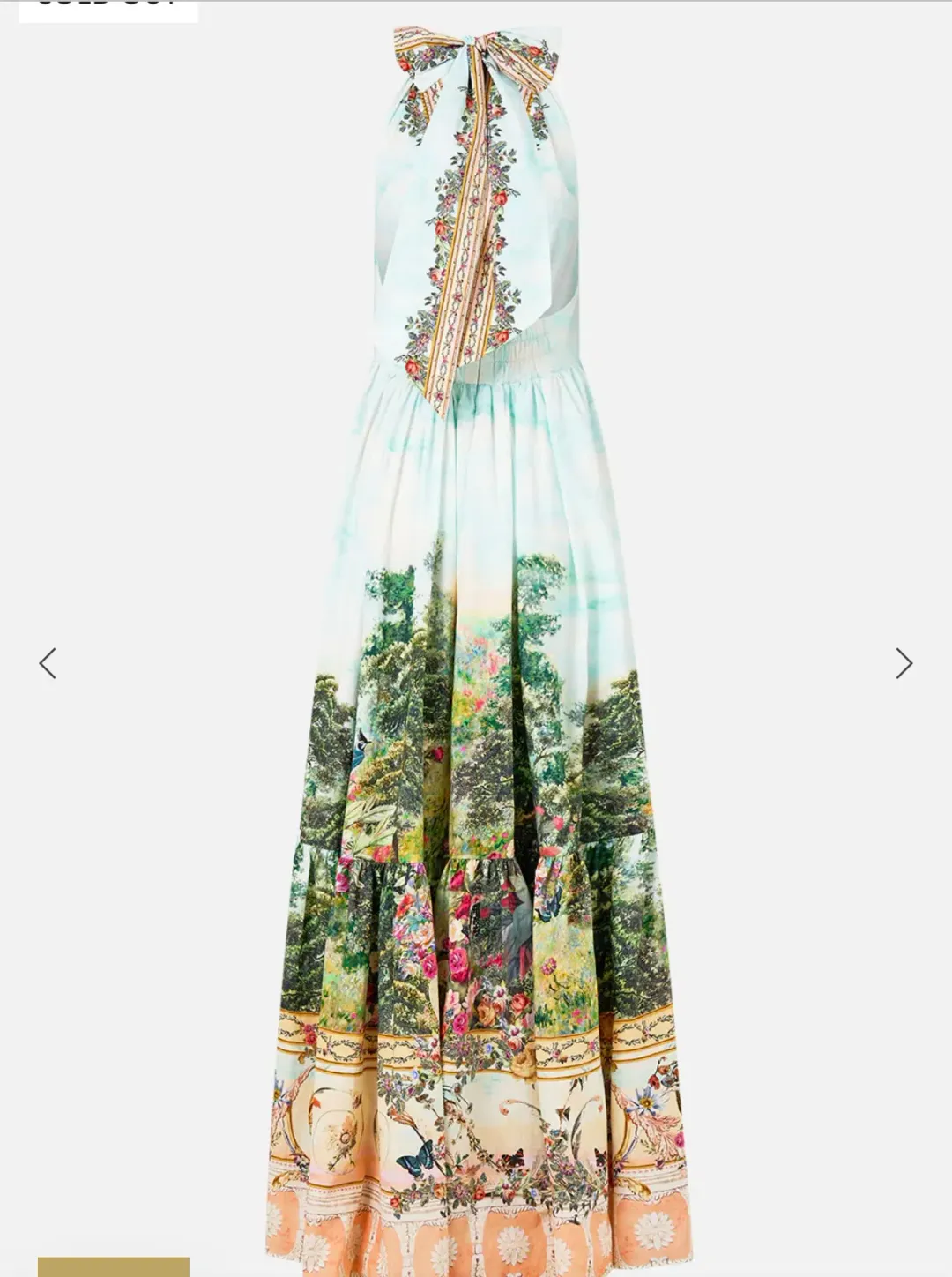 Camilla Ruffle Hem Halter Dress Arches Of Amor size 3XL for rent on The Volte - main image