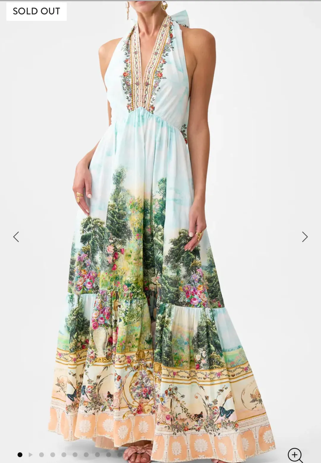 Camilla Ruffle Hem Halter Dress Arches Of Amor size 3XL for rent on The Volte - main image