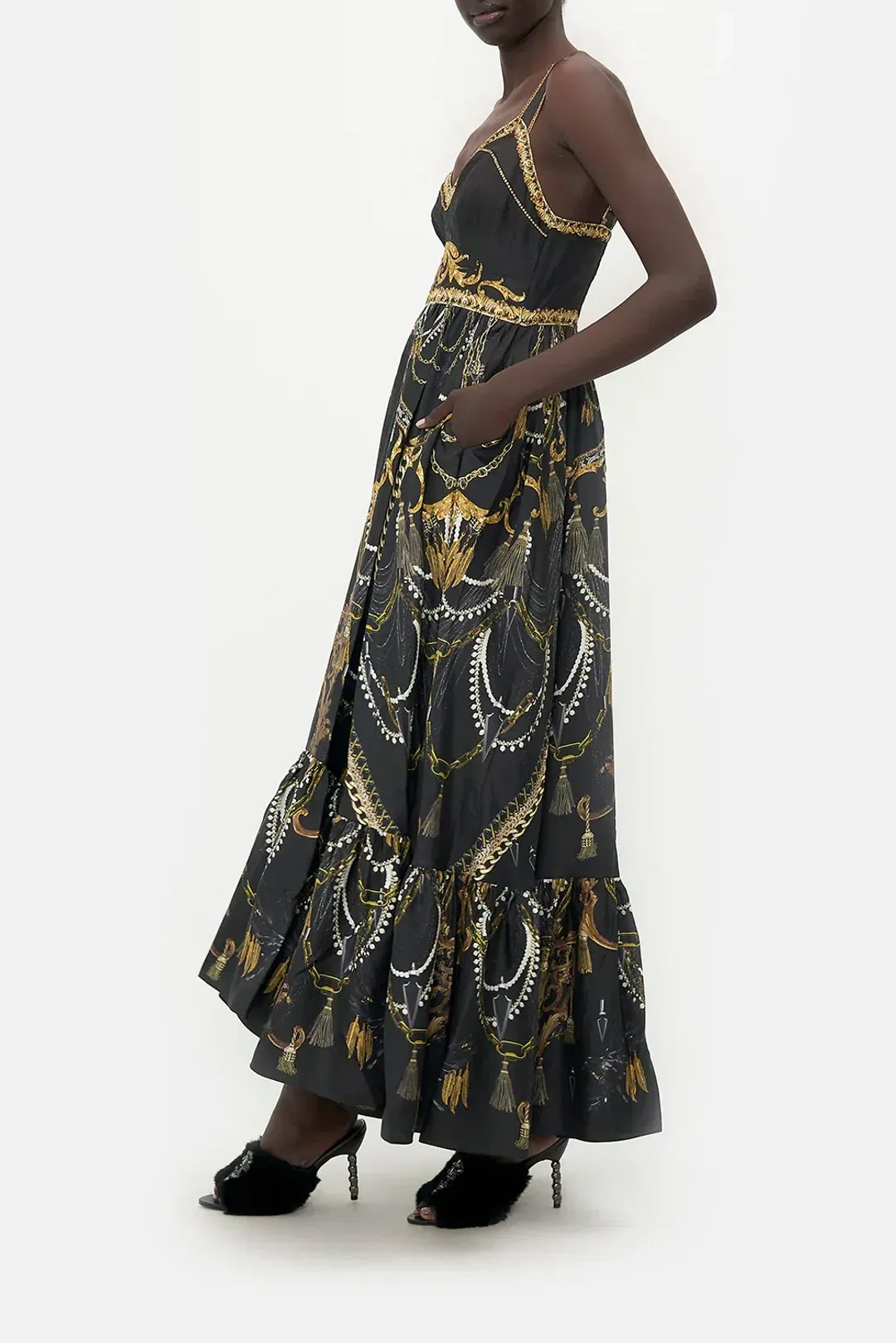 Camilla Dress With Fitted Bodice Ravin Raven size XXL for rent on The Volte - main image