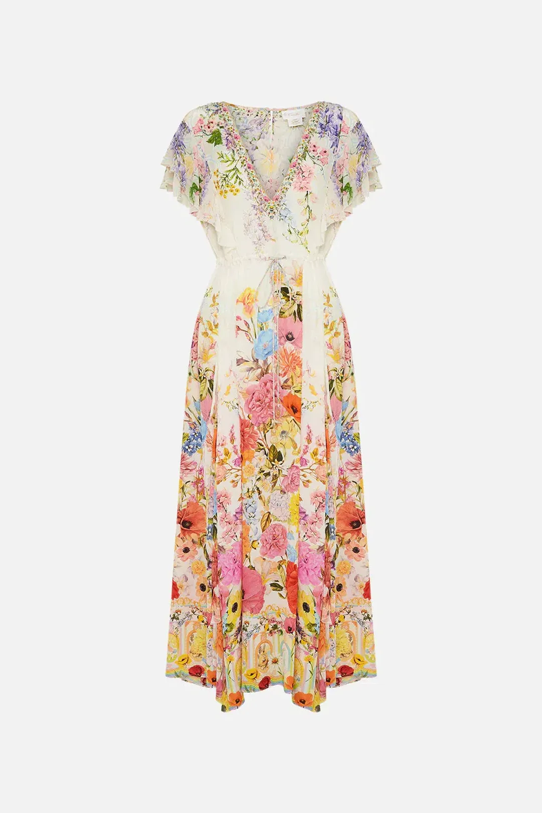Camilla All Over Ruffle Dress Sunlight Symphony size XXL for rent on The Volte - main image