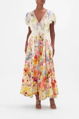 Camilla All Over Ruffle Dress Sunlight Symphony size XXL for rent on The Volte - image 1