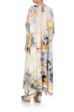 Camilla Lace Up Kaftan Britain Bouquet OS for rent on The Volte - image 2