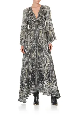 Camilla Kimono Sleeve Dress With Shirring Detail One Tribe size 3XL for rent on The Volte - image 9
