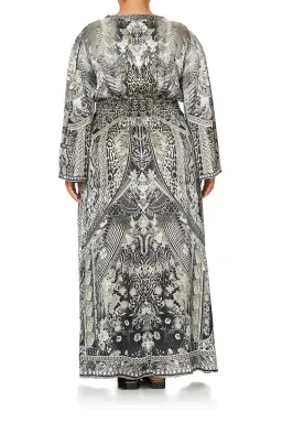 Camilla Kimono Sleeve Dress With Shirring Detail One Tribe size 3XL for rent on The Volte - image 5
