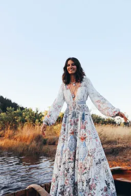 Camilla Peasant Dress With Tie Front Southern Belle size XXL for rent on The Volte - image 12