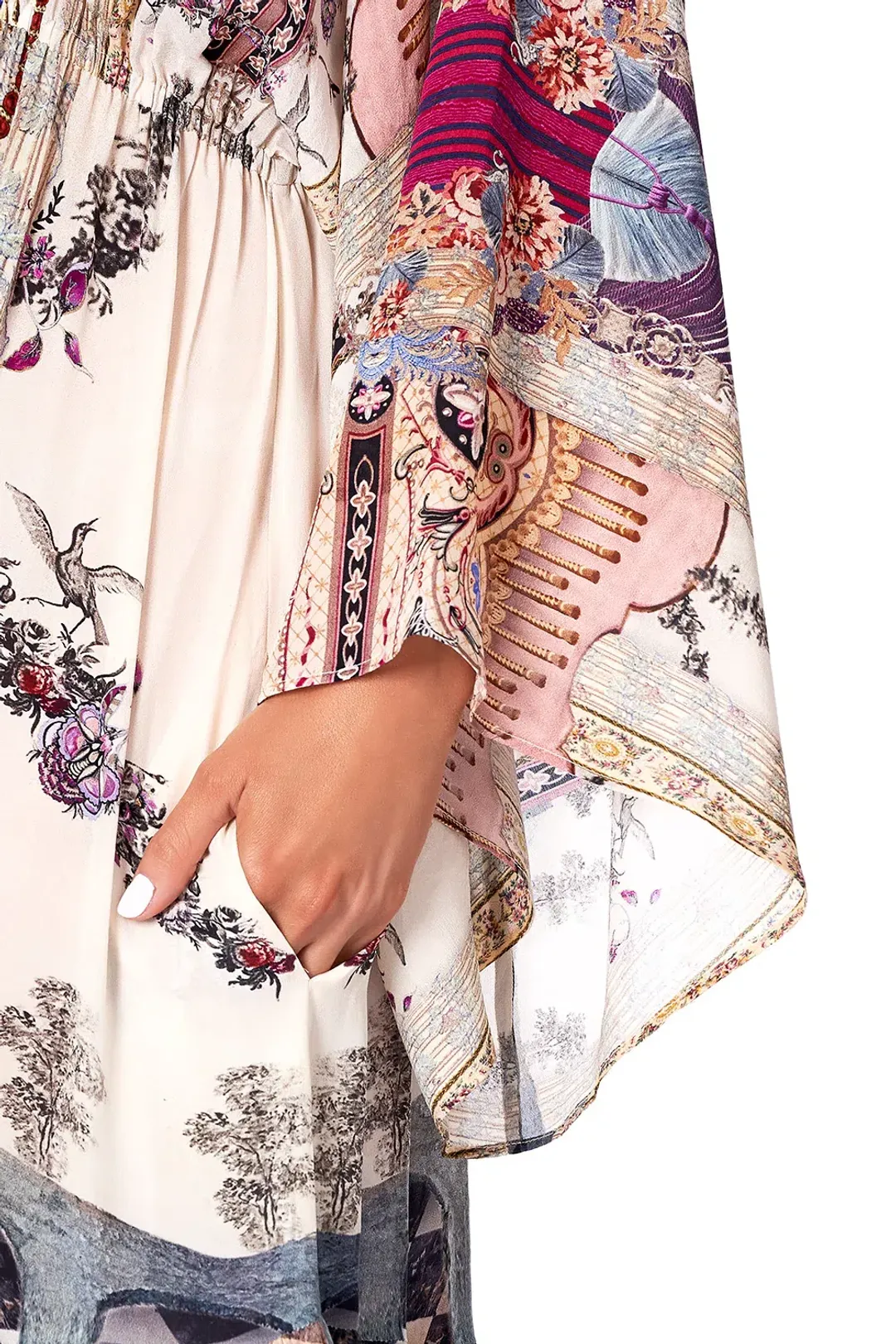 Camilla Gathered Panel Dress Violet City size XXL for rent on The Volte - main image