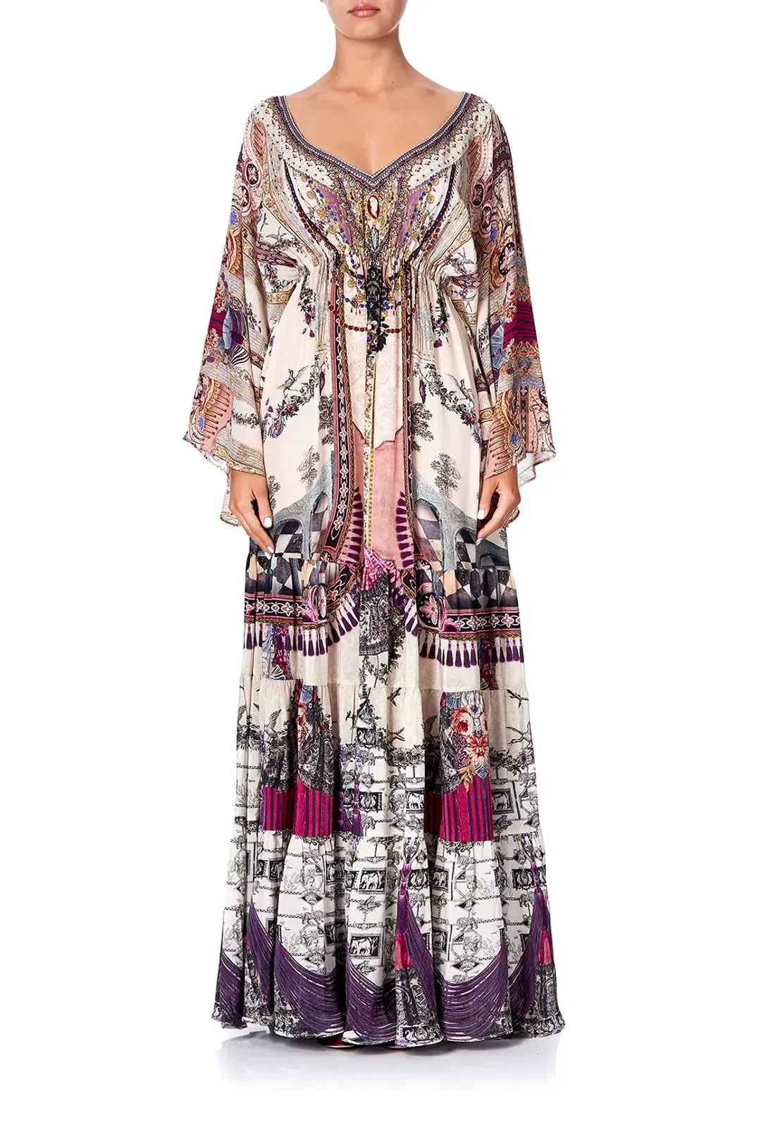 Camilla Gathered Panel Dress Violet City size XXL for rent on The Volte - main image