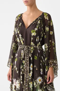 Camilla Long Dress With Handkerchief Sleeve Dish It, Daisy OS for rent on The Volte - image 5