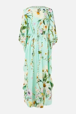 Camilla Gathered Waist Kaftan Floral Freefall size OS for rent on The Volte - image 8