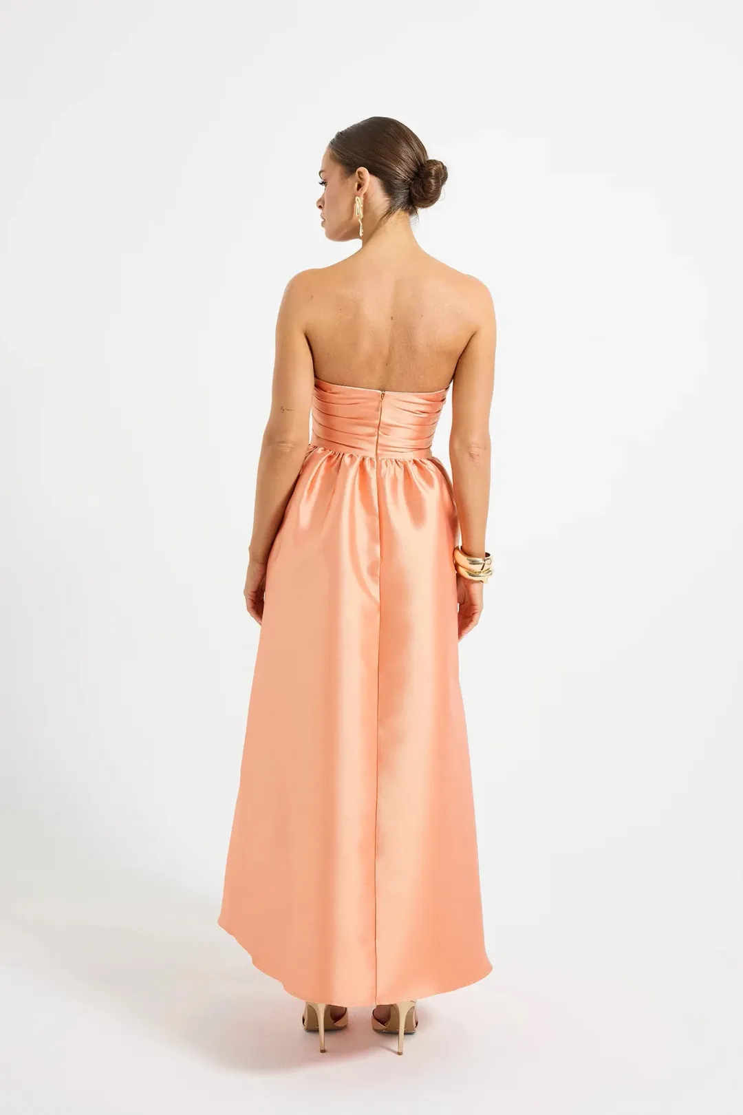 PASDUCHAS Pippa Strapless Midi Dress Size 12 for rent on The Volte - main image