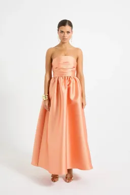 PASDUCHAS Pippa Strapless Midi Dress Size 12 for rent on The Volte - image 2