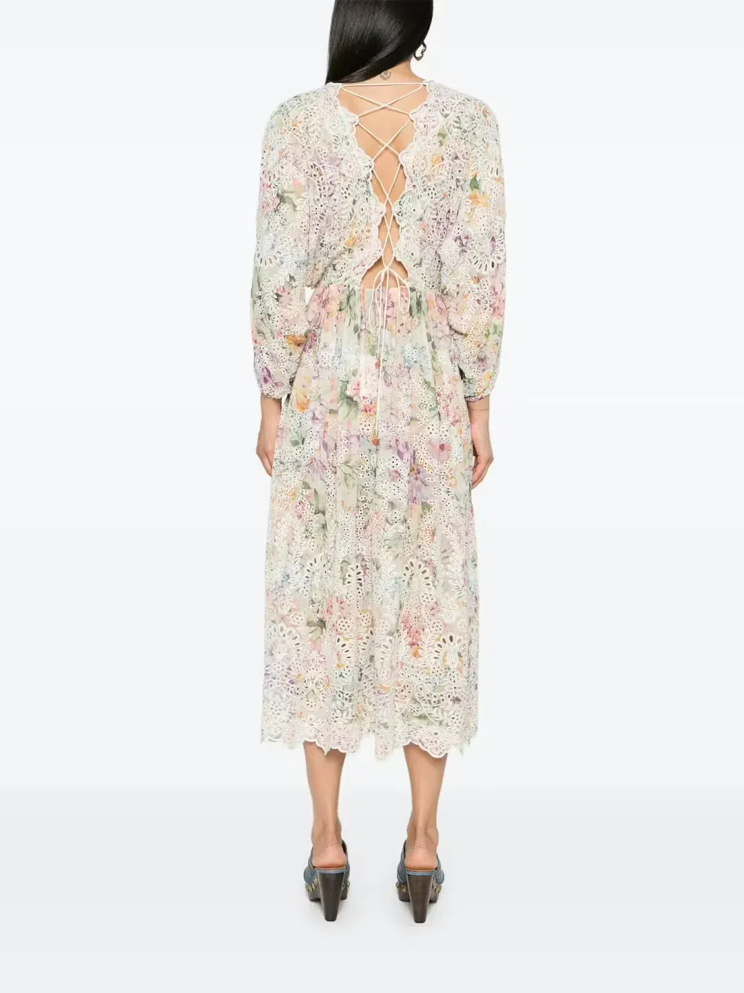 Zimmermann HALLIDAY EMBROIDERED DRESS size 4 / AU16 for rent on The Volte - main image