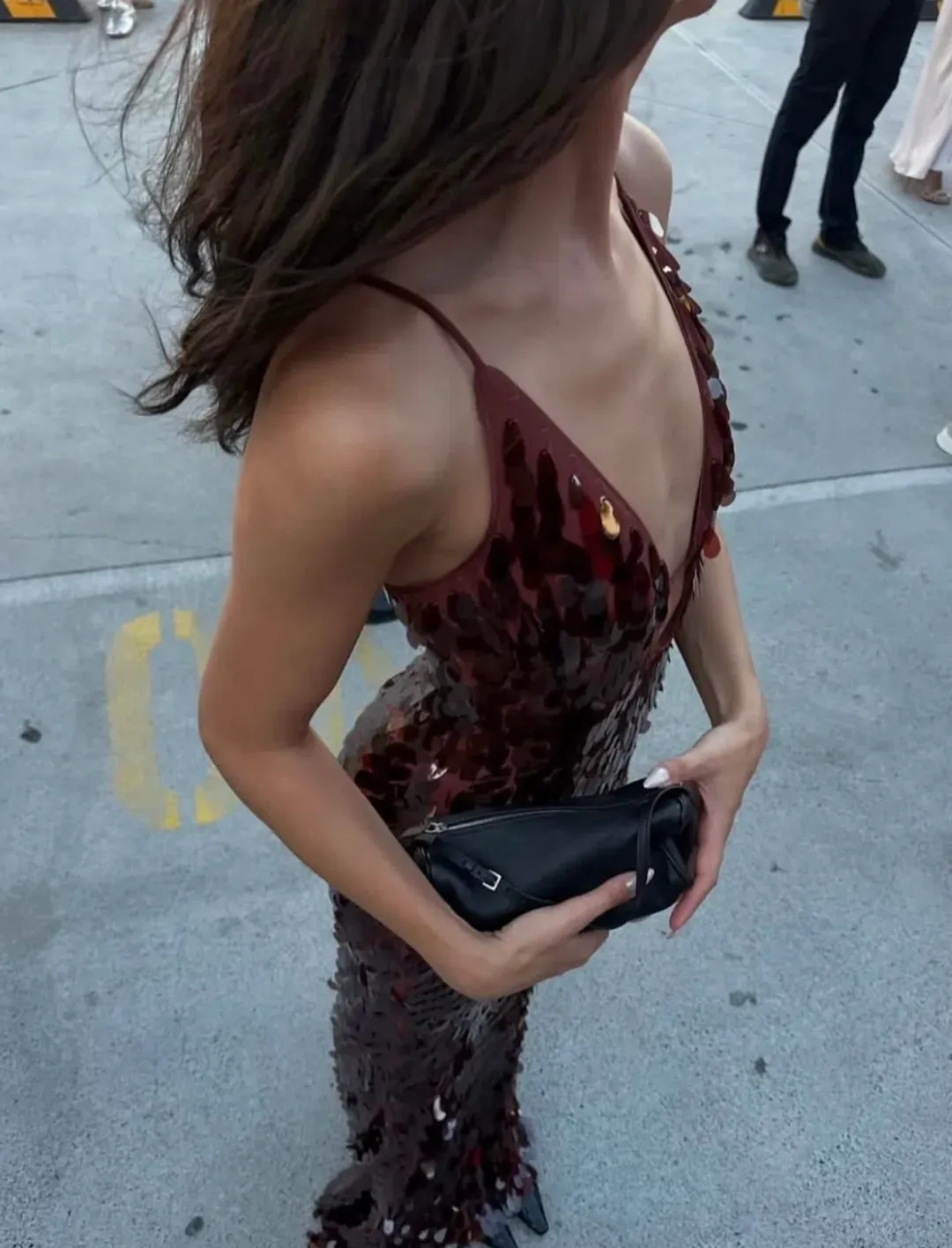 MISHA THE SAPPHIRE SEQUIN MAXI DRESS FIG in XS / AU 6 for rent on The Volte - main image