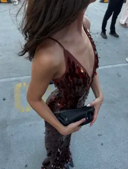 MISHA THE SAPPHIRE SEQUIN MAXI DRESS FIG in XS / AU 6 for rent on The Volte - image 3