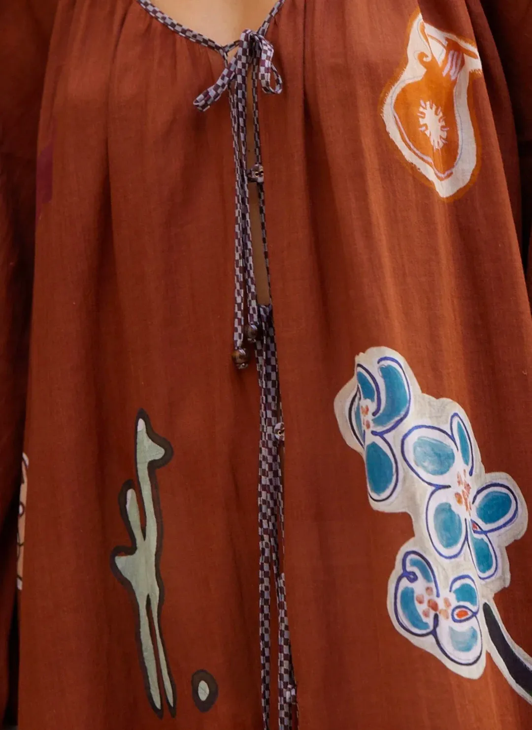 Alemais  LAURENCE TIE FRONT SHIRTDRESS - 16 AU/UK (12 US) for rent on The Volte - main image