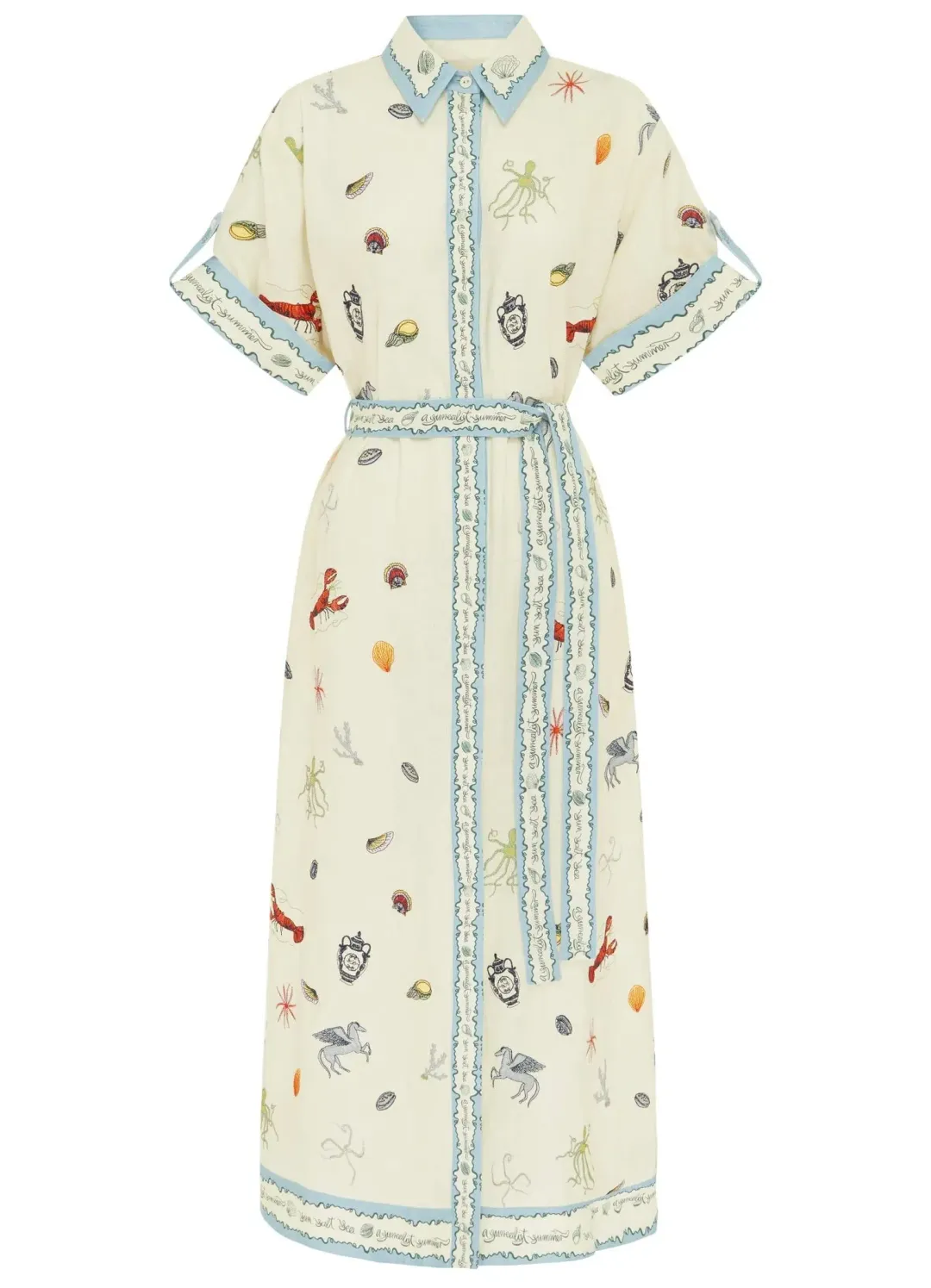 Alemais  SANDY EMBROIDERED SHIRTDRESS - 16 AU/UK (12 US) for rent on The Volte - main image