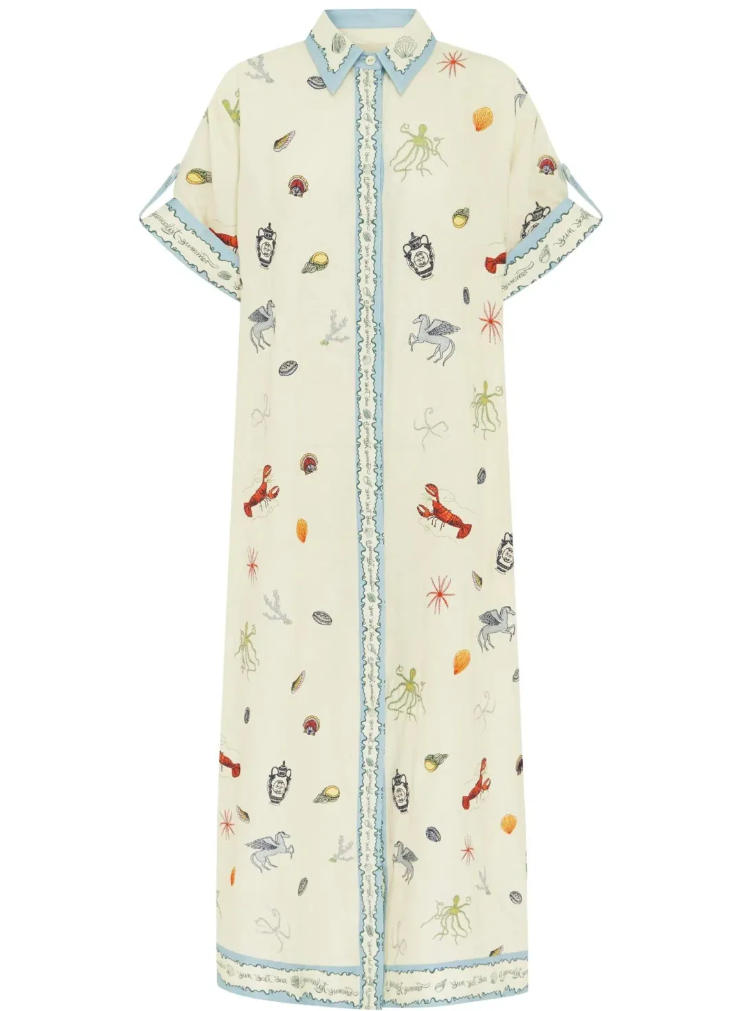 Alemais  SANDY EMBROIDERED SHIRTDRESS - 16 AU/UK (12 US) for rent on The Volte - main image