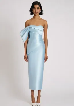 Eliya The Label Light Blue Maisie Dress Midi - Size 12 for rent on The Volte - image 1