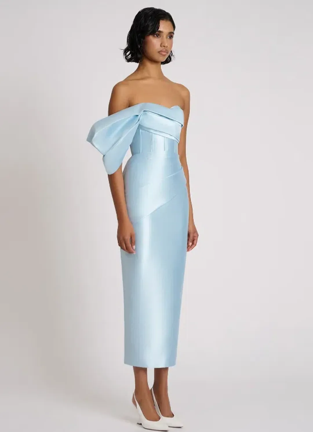 Eliya The Label Light Blue Maisie Dress Midi - Size 12 for rent on The Volte - main image