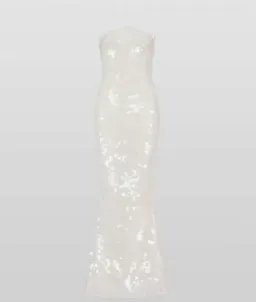 Rat & Boa White Emmanuella Maxi Sequin Dress - 12 for rent on The Volte - image 5