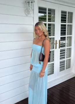 Ance Gria Romeo Gown in Aqua Blue size S / 8 AU for rent on The Volte - image 6