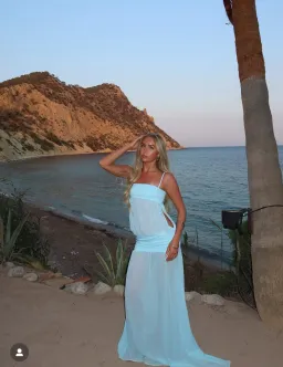 Ance Gria Romeo Gown in Aqua Blue size S / 8 AU for rent on The Volte - image 11