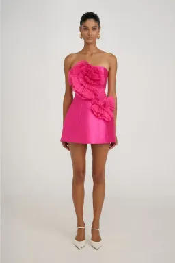 ELIYA THE LABEL Lychee Dress Magenta Pink | Size 6 XS for rent on The Volte - image 1