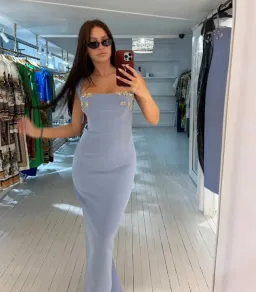 Rachel Gilbert Malia Gown in Blue AU 6  for rent on The Volte - image 1