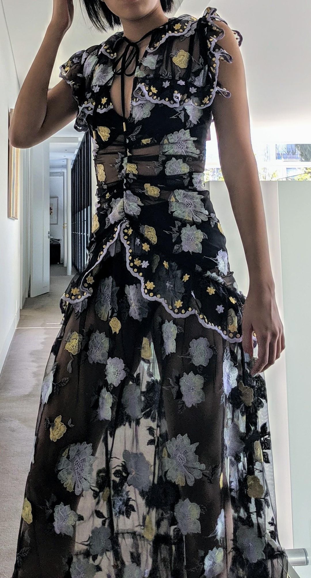 Alice McCall Floating Delicately Dress Black Size 4 for rent on The Volte - main image