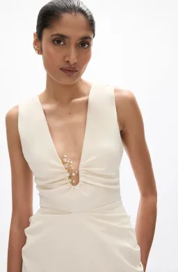 Rachel Gilbert - Martina Dress Creme for rent on The Volte - image 2