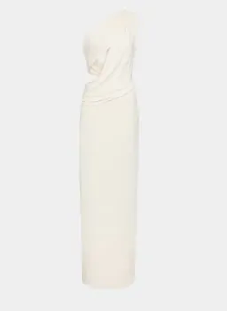 The Solstice Cupro Maxi Dress in Ivory - M for rent on The Volte - image 4