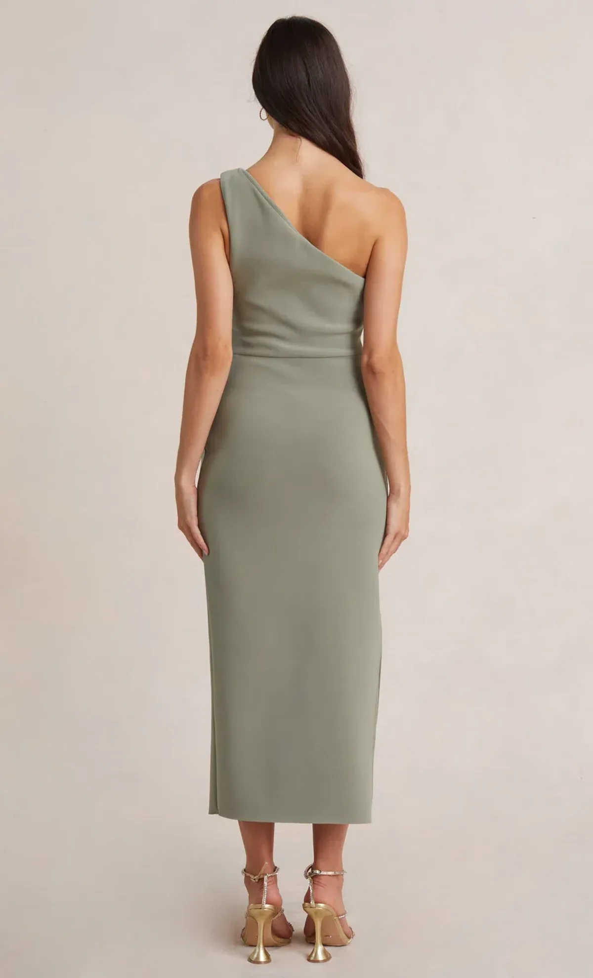 Bec & Bridge BE MINE ASYM DRESS SAGE 8 for rent on The Volte - main image