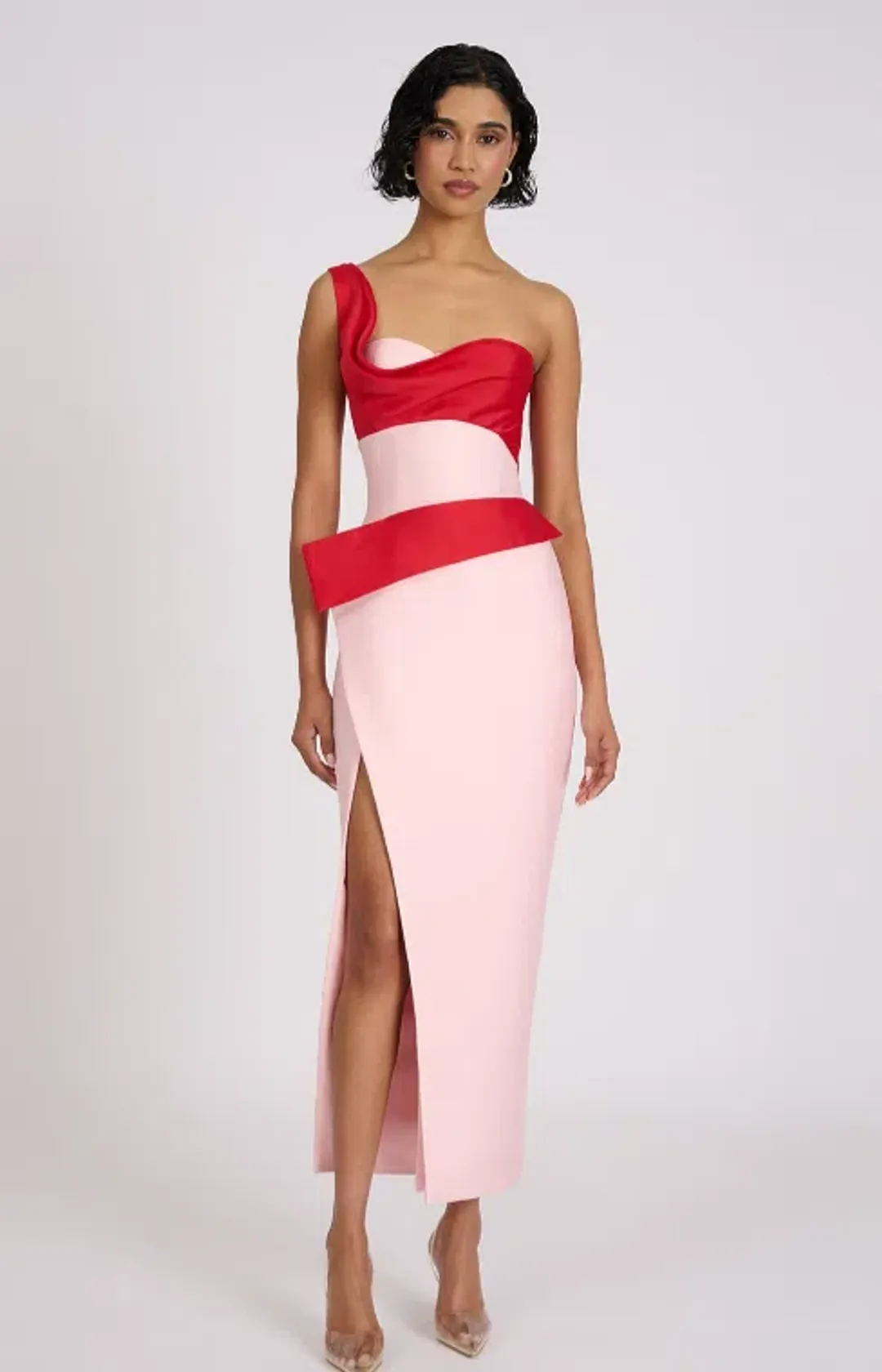 Eliya The Label Pink & Red Cartia Dress - 12 for rent on The Volte - main image