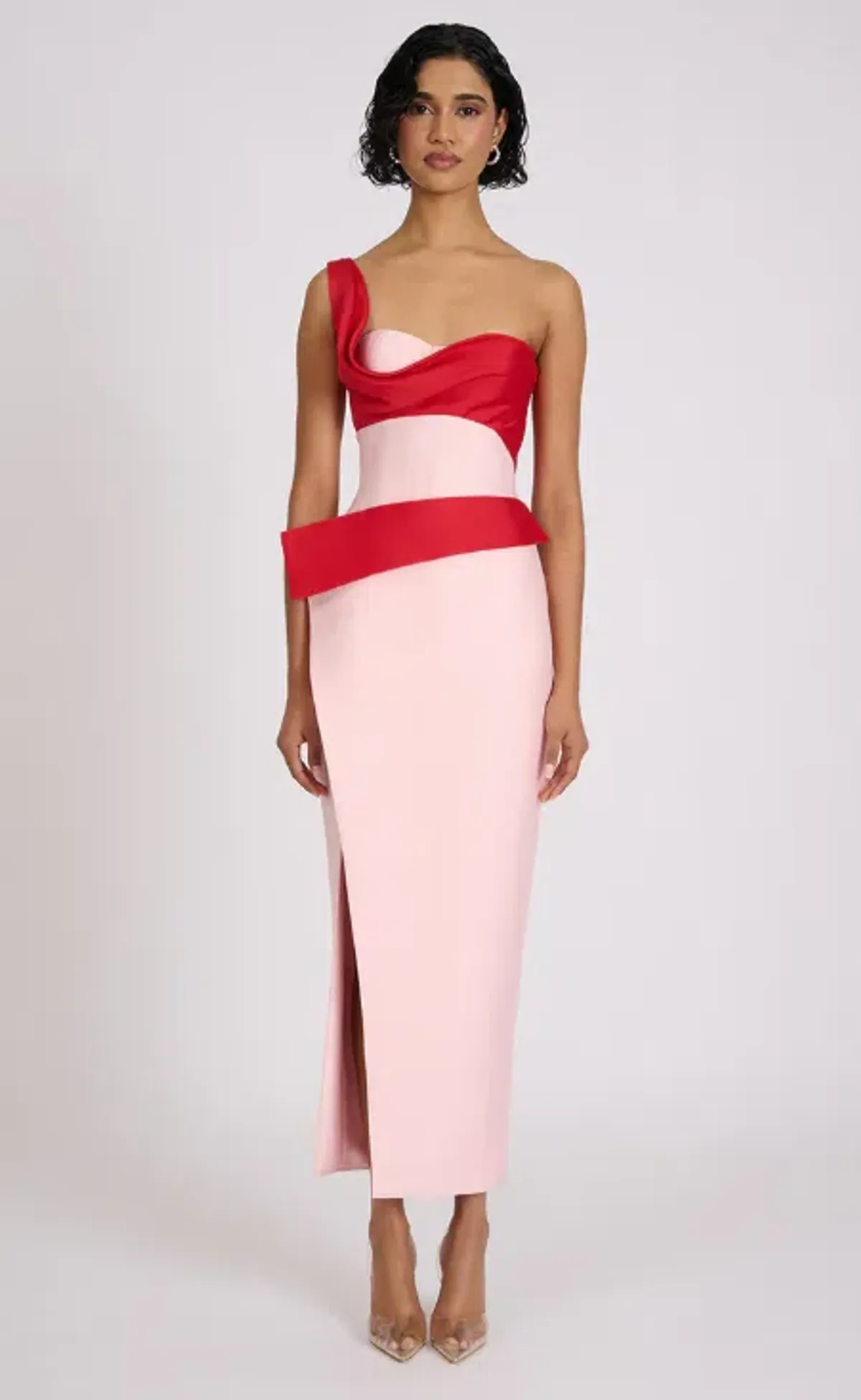 Eliya The Label Pink & Red Cartia Dress - 12 for rent on The Volte - main image