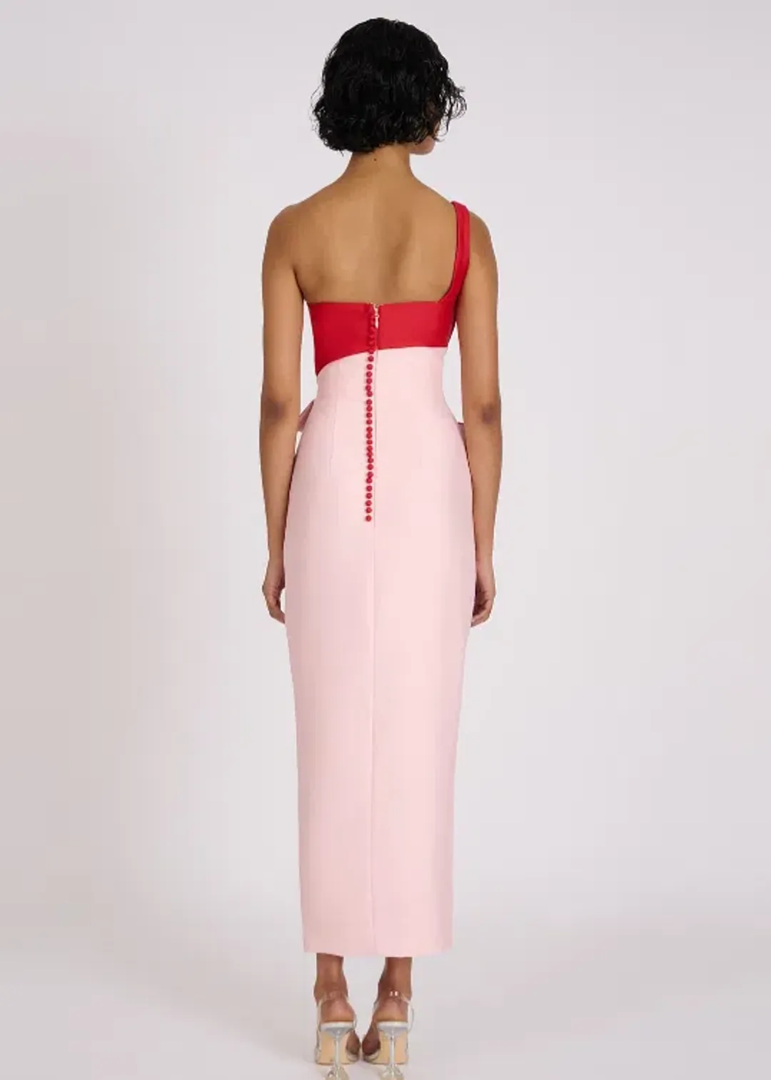 Eliya The Label Pink & Red Cartia Dress - 12 for rent on The Volte - main image