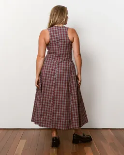 Katherina Lou Annabel Maxi Cherry Plaid for rent on The Volte - image 10