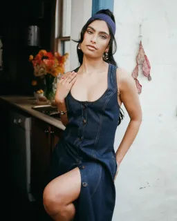 Katharina Lou - Denim Annabel Maxi for rent on The Volte - image 3