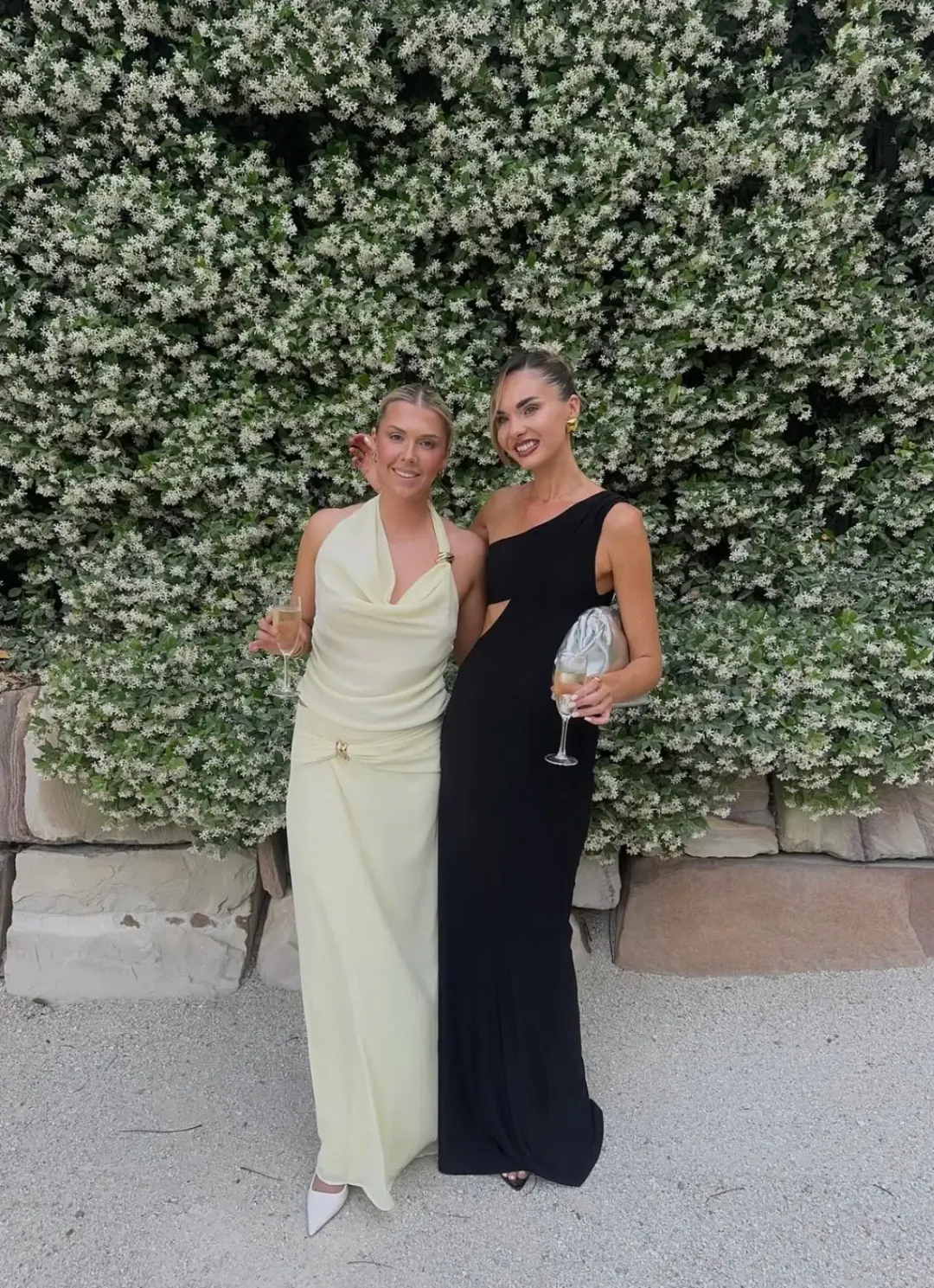 MISHA Collection Demi Dry Cut Out Solstice Hardware Maxi Dress in Black Size S / 8 AU for rent on The Volte - main image