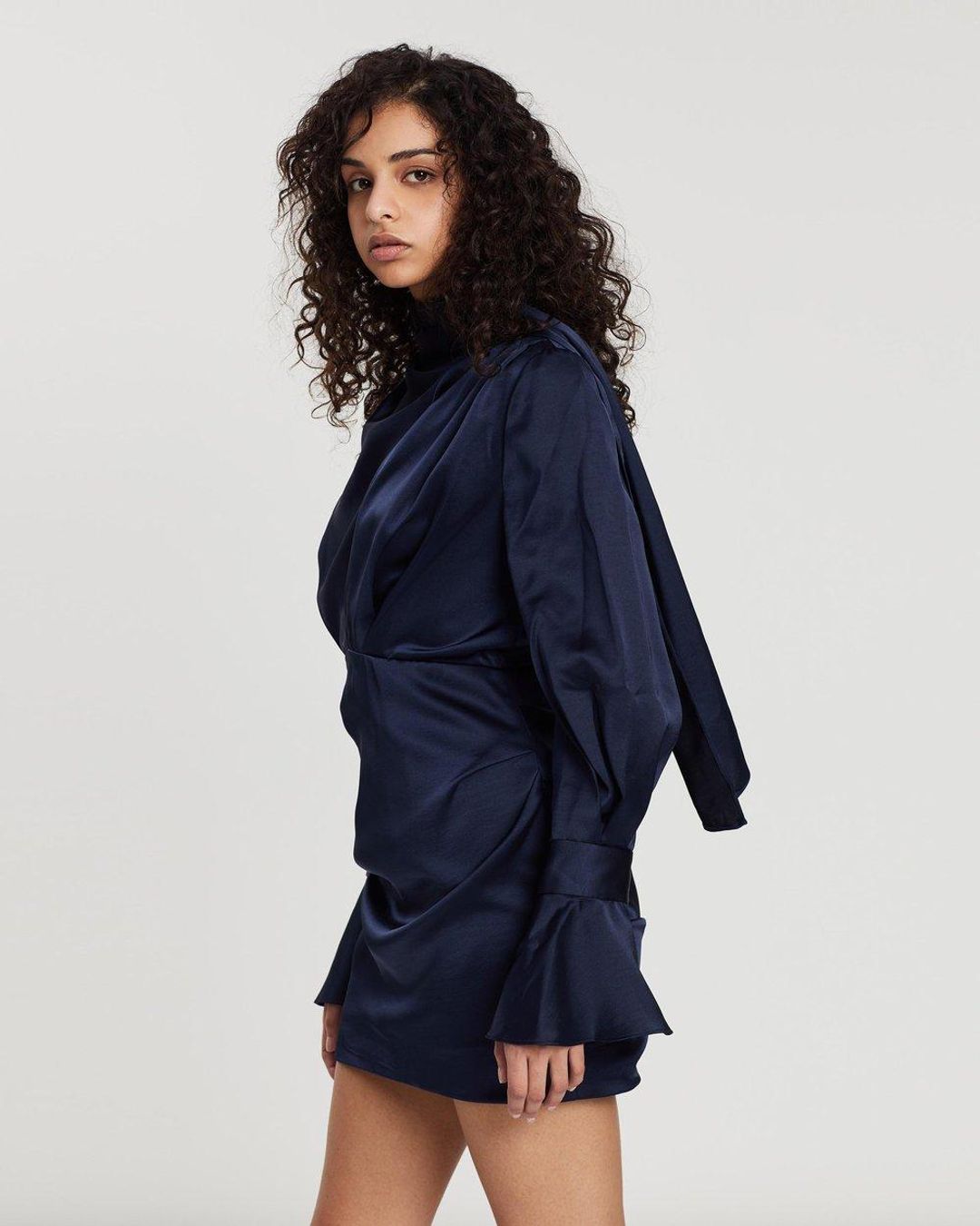 Acler Soto navy dress size 10 for rent on The Volte - main image