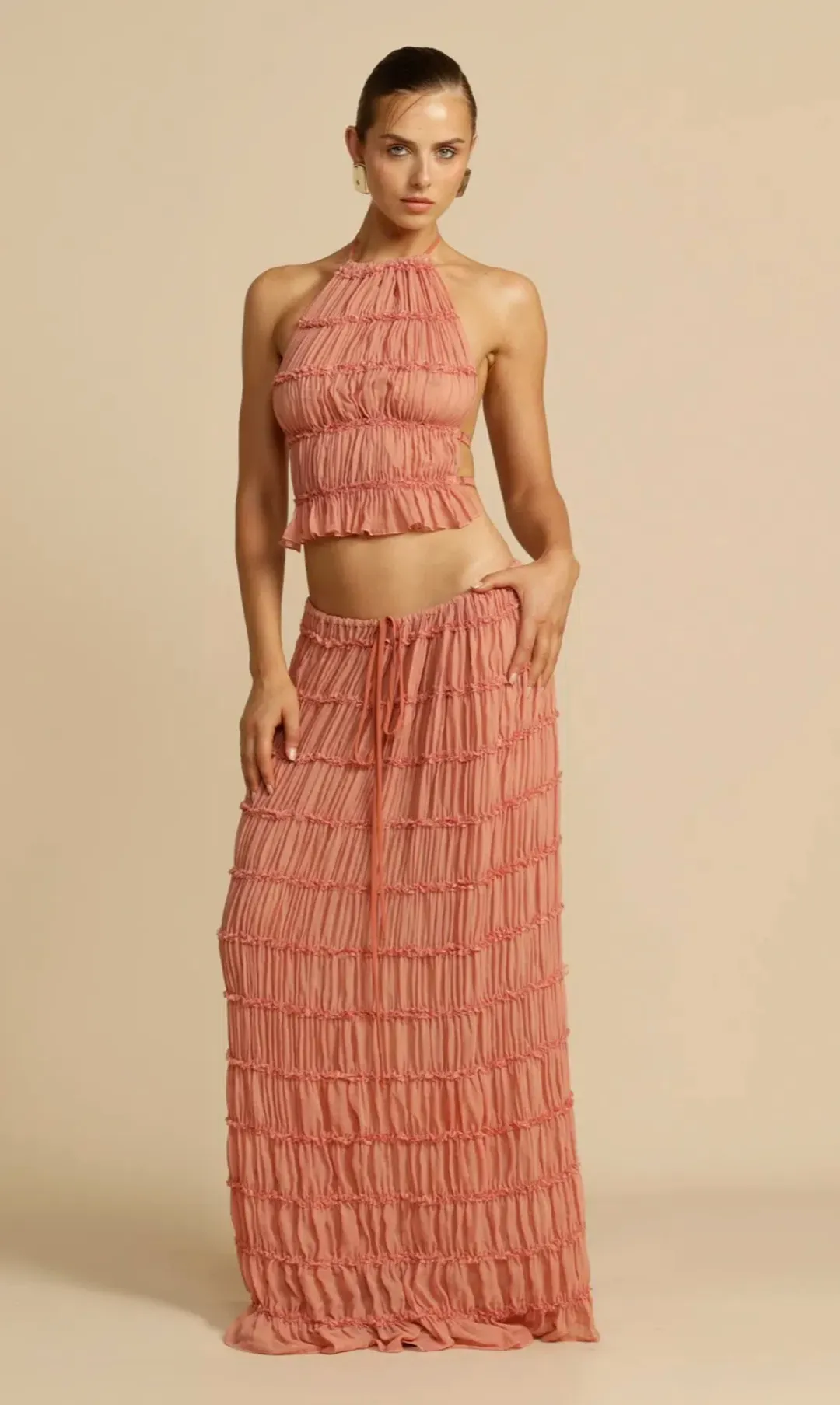 ARCINA ORI JULIETTE SET IN PEACH - S for rent on The Volte - main image