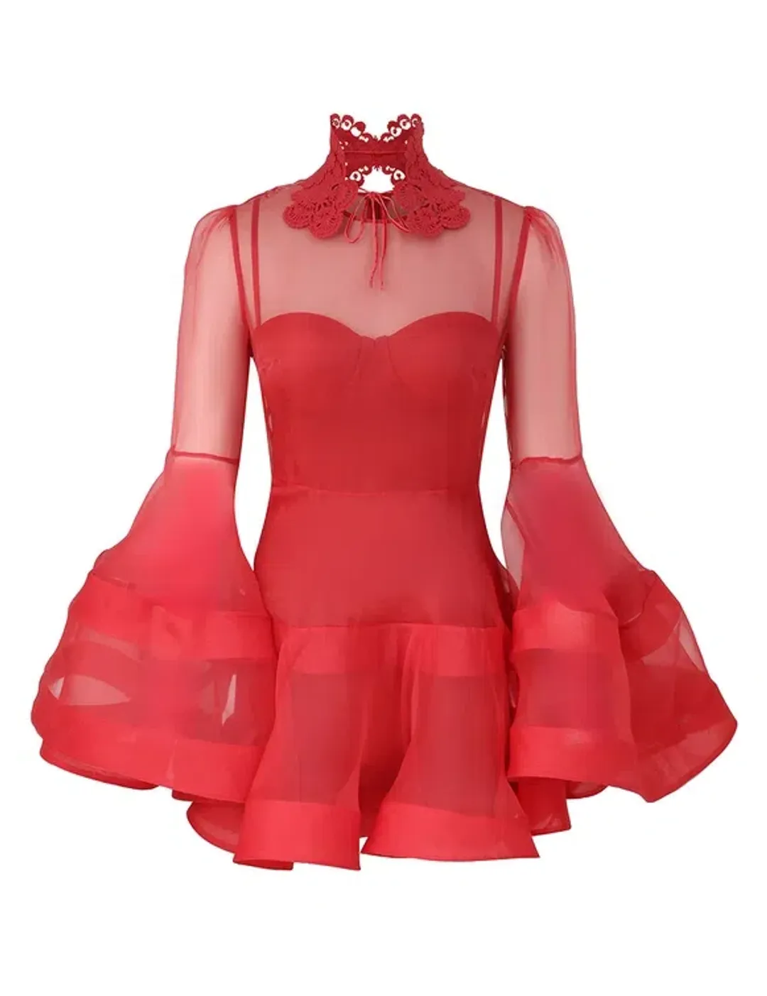 Zimmermann Rebellion Lantern Mini Dress Size 1 for rent on The Volte - main image