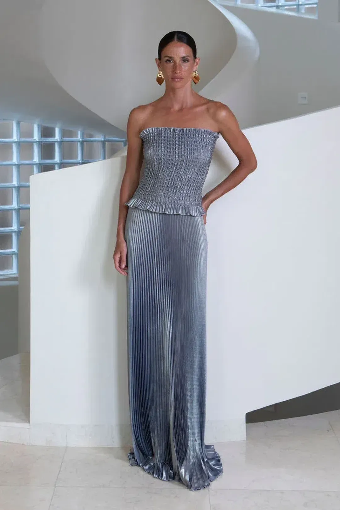 L'idee Maya Gown - Liquid Shimmer Size 8 for rent on The Volte - main image