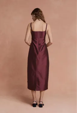 LOVAAN CAMILLA DRESS PLUM 8/10 for rent on The Volte - image 2