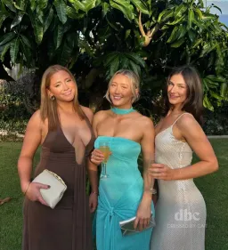 MISHA Jennifer Cupro Maxi Cedar Brown Size 10 for rent on The Volte - image 2