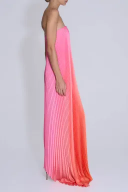Lidee Woman Black Tie Gown / Sunset Ombre / Size 10 for rent on The Volte - image 2